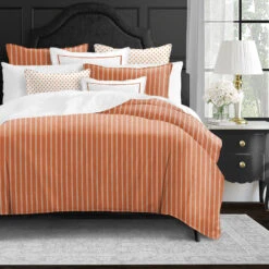 6ix Tailors Fine Linens Skipper Tangerine Coverlet Set -Bedding Shop 30c62538004a40feab4021fa270649b6