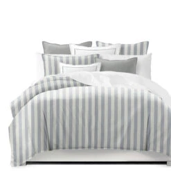 6ix Tailors Fine Linens Wave Runner Gray Coverlet Set