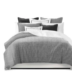 6ix Tailors Fine Linens Keeley Charcoal Coverlet Set