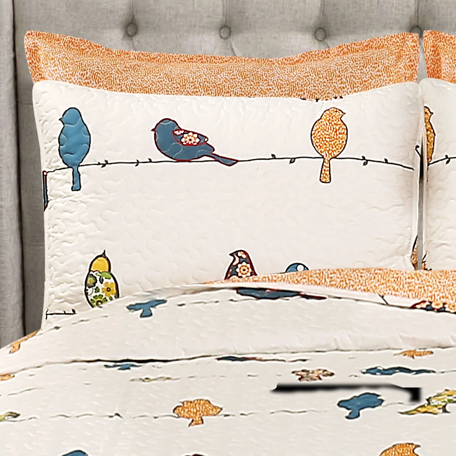 Rowley Birds Quilt 7Pc Set 4 Rowley Birds Quilt 7Pc Set - Image 4